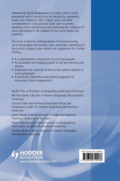 Produktbild: Introducing Social Geographies