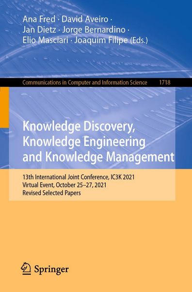 Produktbild: Knowledge Discovery, Knowledge Engineering and Knowledge Management