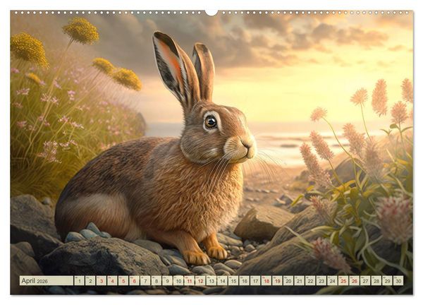 Produktbild: Im Paradies der Tiere (Wandkalender 2026 DIN A2 quer), CALVENDO Monatskalender