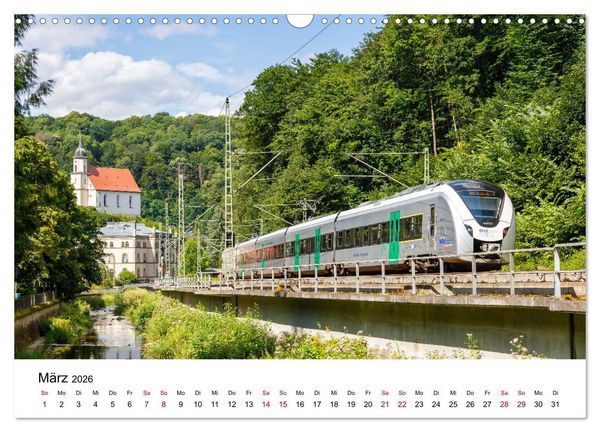 Produktbild: Eisenbahn in Deutschland (Wandkalender 2026 DIN A3 quer), CALVENDO Monatskalender