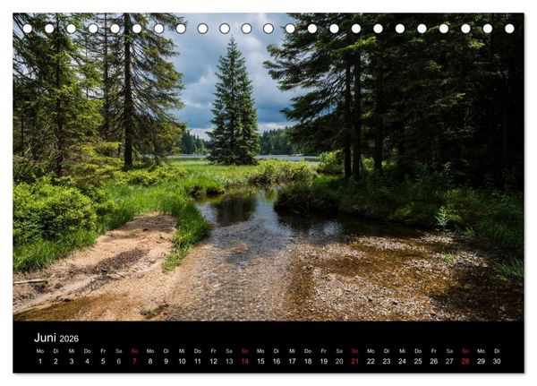 Produktbild: Bayerischer Wald (Tischkalender 2026 DIN A5 quer), CALVENDO Monatskalender