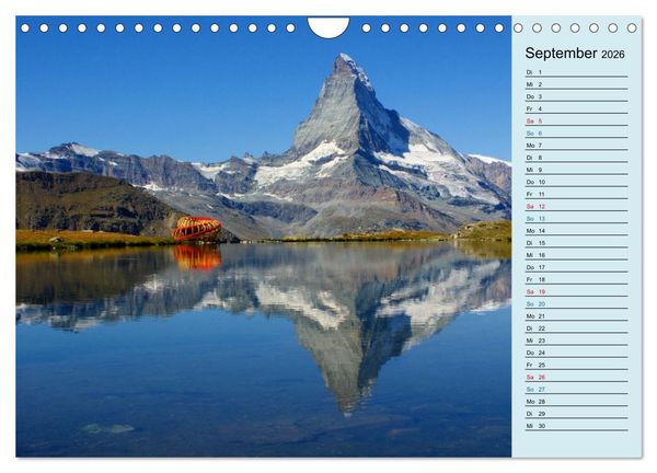 Produktbild: Faszination Horu Fotoimpressionen vom Matterhorn (Wandkalender 2026 DIN A4 quer), CALVENDO Monatskalender