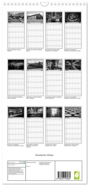 Produktbild: Familienplaner 2026 - Schottischer Whisky mit 5 Spalten (Wandkalender, 21 x 45 cm) CALVENDO
