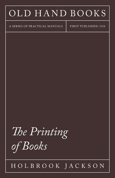 Produktbild: The Printing of Books