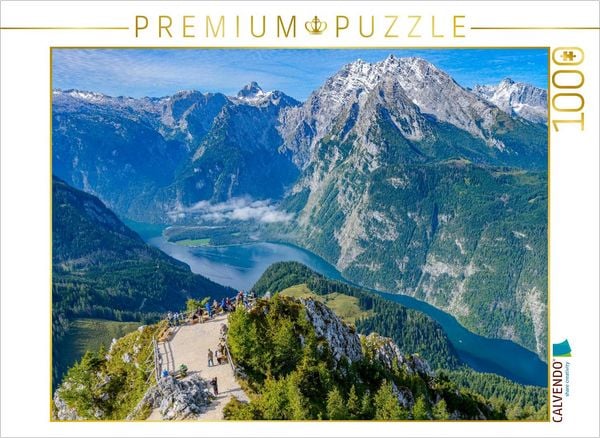 CALVENDO Puzzle Atemberaubende Aussicht vom Gipfel des Jenner | 1000 Teile Lege-Größe 64x48cm Foto-Puzzle für glückliche Stunden