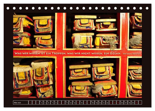 Produktbild: Tibet - Tibet - Tibet 2026 (Tischkalender 2026 DIN A5 quer), CALVENDO Monatskalender