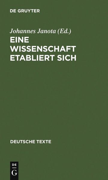 Produktbild: Eine Wissenschaft etabliert sich