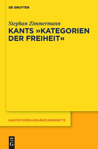 Produktbild: Kants "Kategorien der Freiheit"