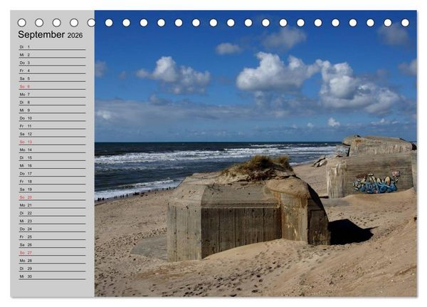 Produktbild: D&auml;nemark - Umgebung von Hvide Sande (Tischkalender 2026 DIN A5 quer), CALVENDO Monatskalender