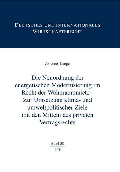 Produktbild: Lange, J: Neuordnung der energetischen Modernisierung