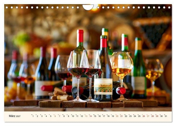 Produktbild: Wein - Tradition &middot; Kellerkunst &middot; Herkunft (Wandkalender 2027 DIN A4 quer), CALVENDO Monatskalender