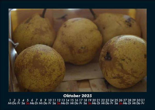 Produktbild: Obstkalender 2025 Fotokalender DIN A5