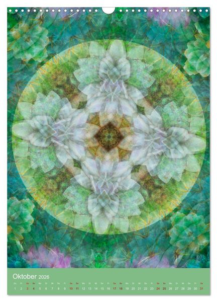 Produktbild: Meditative Pflanzenmandalas (Wandkalender 2026 DIN A3 hoch), CALVENDO Monatskalender
