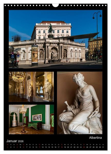 Produktbild: Die Hofburg zu Wien (Wandkalender 2026 DIN A3 hoch), CALVENDO Monatskalender
