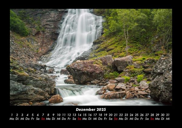 Produktbild: Wasserf&auml;lle 2025 Fotokalender DIN A3