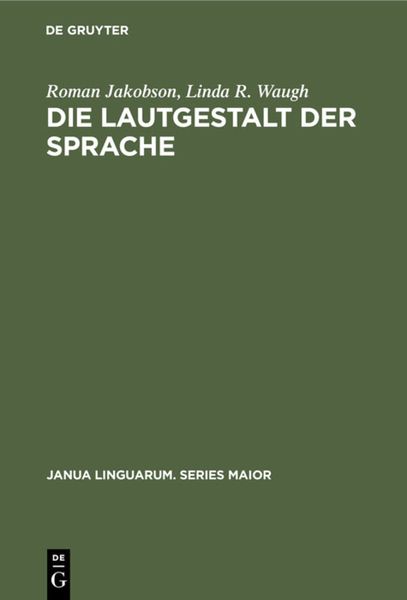 Produktbild: Die Lautgestalt der Sprache