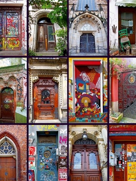 Produktbild: CALVENDO Puzzle ANGEKLOPFT - T&Uuml;REN IN BREMEN | 1000 Teile Lege-Gr&ouml;&szlig;e 64x48cm Foto-Puzzle f&uuml;r gl&uuml;ckliche Stunden