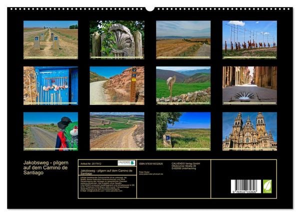 Produktbild: Jakobsweg - pilgern auf dem Camino de Santiago (hochwertiger Premium Wandkalender 2026 DIN A2 quer), Kunstdruck in Hochglanz