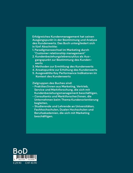 Produktbild: Praxisleitfaden Kundenwert-Analyse/"Customer value management"