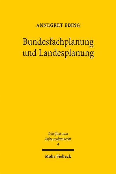 Produktbild: Bundesfachplanung und Landesplanung
