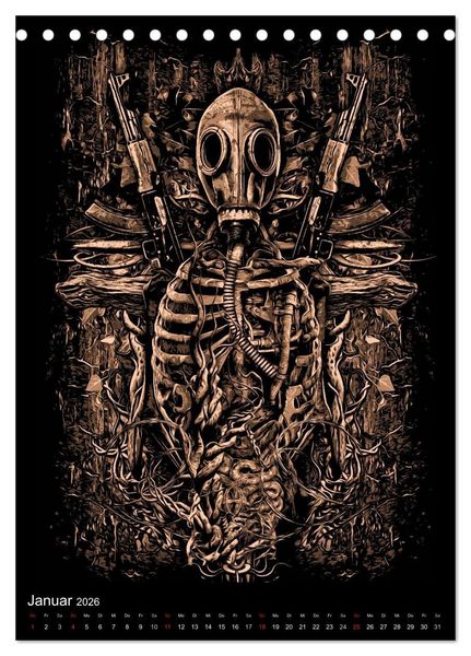 Produktbild: BLOODBOY/WAR ILLUSTRATION (Tischkalender 2026 DIN A5 hoch), CALVENDO Monatskalender