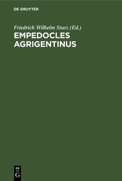 Produktbild: Empedocles Agrigentinus