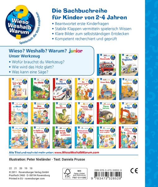 Produktbild: Unser Werkzeug / Wieso? Weshalb? Warum? Junior Bd. 40