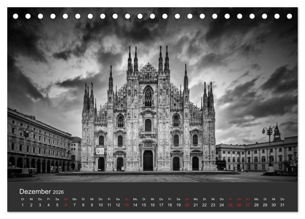 Produktbild: URBANE FOTOGRAFIE Zw&ouml;lf klassische Impressionen (Tischkalender 2026 DIN A5 quer), CALVENDO Monatskalender