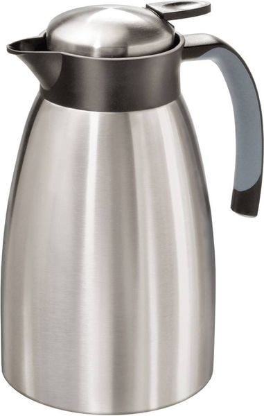 MATO interpräsent Thermokanne Edelstahl (gebürstet), Schwarz 1.5 l 4477