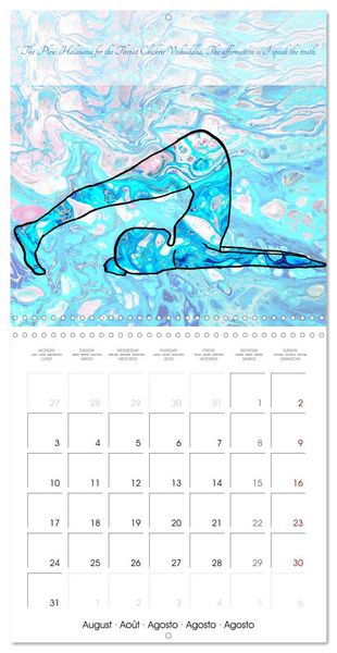 Produktbild: Powerful Chakras Yoga (Wall Calendar 2026 12 &times; 12 Inch) CALVENDO 12 Month Wall Calendar