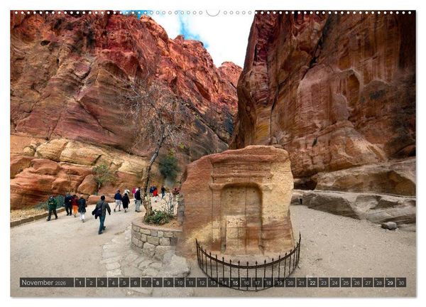 Produktbild: Jordanien &ndash; Felsenstadt Petra (hochwertiger Premium Wandkalender 2026 DIN A2 quer), Kunstdruck in Hochglanz