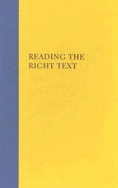 Produktbild: Reading the Right Text