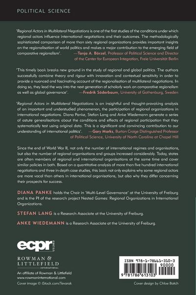 Produktbild: Regional Actors in Multilateral Negotiations