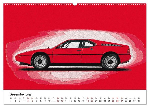 Produktbild: Car Art Edition Sportwagenlegenden (Wandkalender 2026 DIN A2 quer), CALVENDO Monatskalender