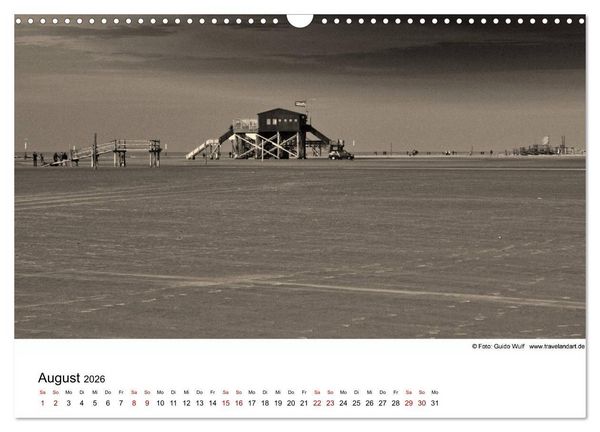 Produktbild: Sankt Peter-Ording. Ein Traum an der Nordsee (Wandkalender 2026 DIN A3 quer), CALVENDO Monatskalender