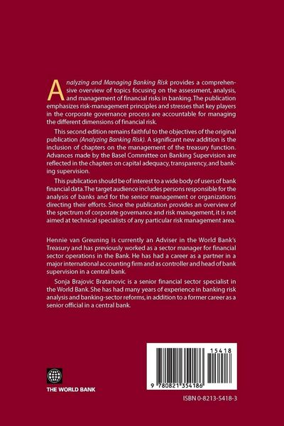 Produktbild: Analyzing and Managing Banking Risk
