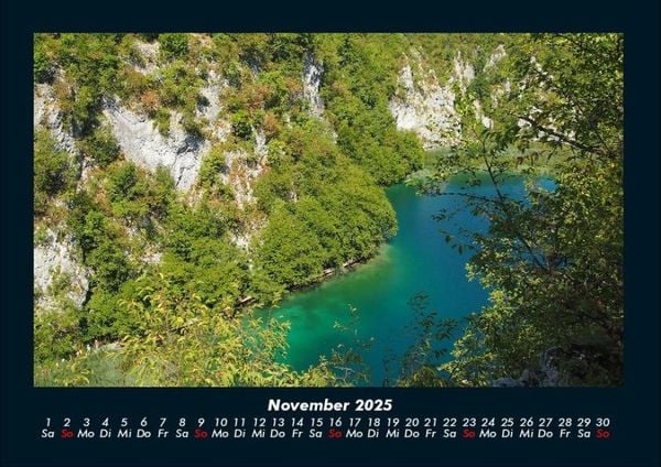 Produktbild: Die Seen der Erde 2025 Fotokalender DIN A4
