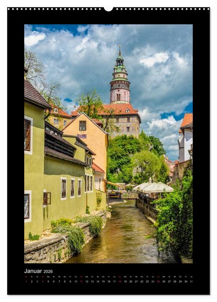 Produktbild: Cesky Krumlov Krumau (hochwertiger Premium Wandkalender 2026 DIN A2 hoch), Kunstdruck in Hochglanz