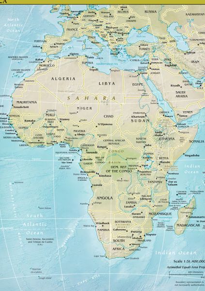 Produktbild: Lais Puzzle Landkarte Afrika 1000 Teile