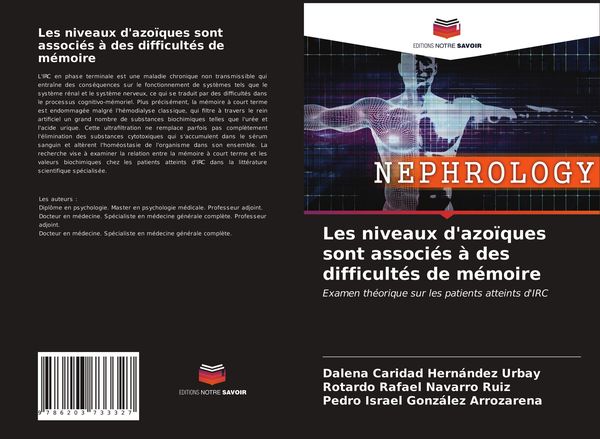 Produktbild: Les niveaux d'azo&iuml;ques sont associ&eacute;s &agrave; des difficult&eacute;s de m&eacute;moire