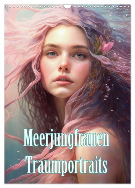 Produktbild: Meerjungfrauen Traumportraits (Wandkalender 2026 DIN A3 hoch), CALVENDO Monatskalender