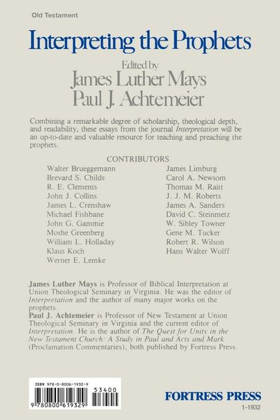 Produktbild: Interpreting the Prophets