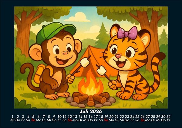 Produktbild: Milo & Tina - Ein Jahr voller Freundschaft 2026 Fotokalender DIN A5