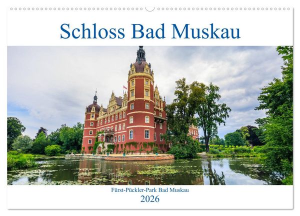 Produktbild: Schloss Bad Muskau (Wandkalender 2026 DIN A2 quer), CALVENDO Monatskalender