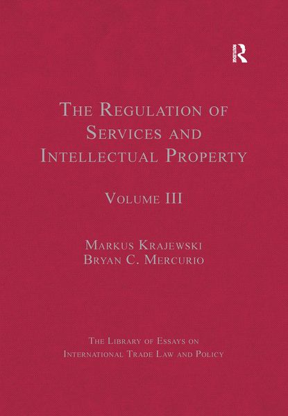 Produktbild: The Regulation of Services and Intellectual Property