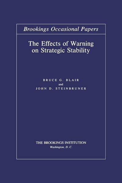 Produktbild: Effects of Warning on Strategic Stability