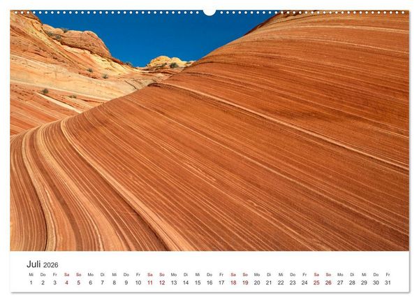 Produktbild: Paria Canyon - The Wave Naturwunder (Wandkalender 2026 DIN A2 quer), CALVENDO Monatskalender