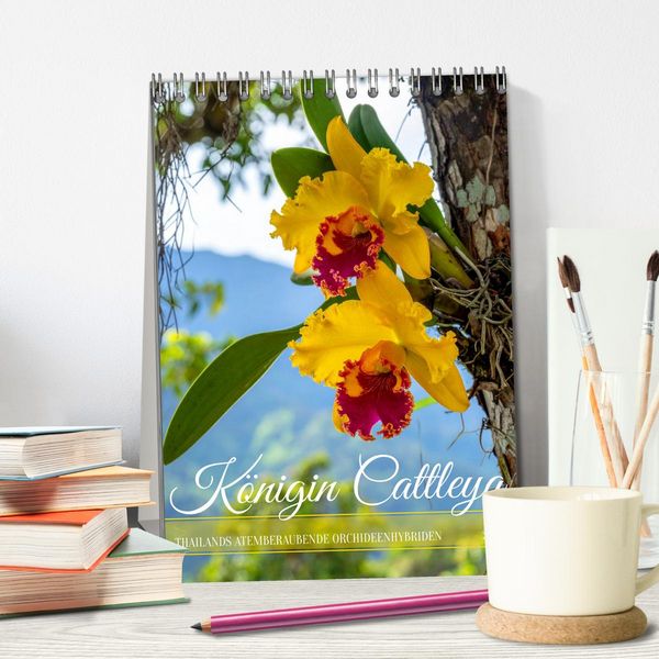 Produktbild: K&ouml;nigin Cattleya (Tischkalender 2027 DIN A5 hoch), CALVENDO Monatskalender