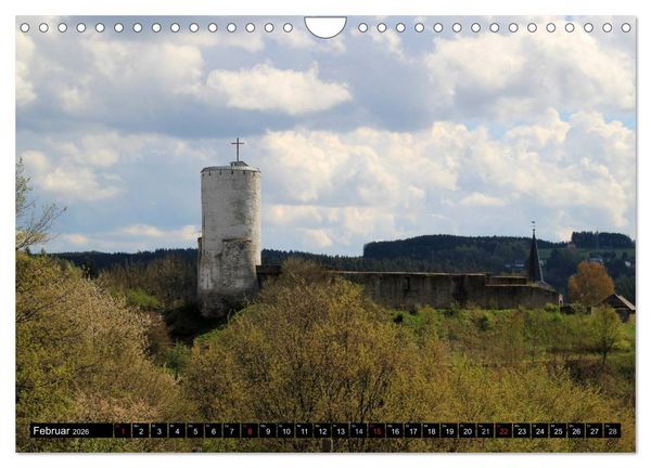 Produktbild: Burgen und Schl&ouml;sser der Eifel (Wandkalender 2026 DIN A4 quer), CALVENDO Monatskalender