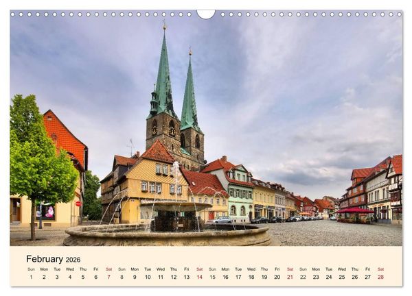 Produktbild: Quedlinburg - World Heritage Site in the Harz Mountains (Wall Calendar 2026 DIN A3 landscape), CALVENDO 12 Month Wall Calendar
